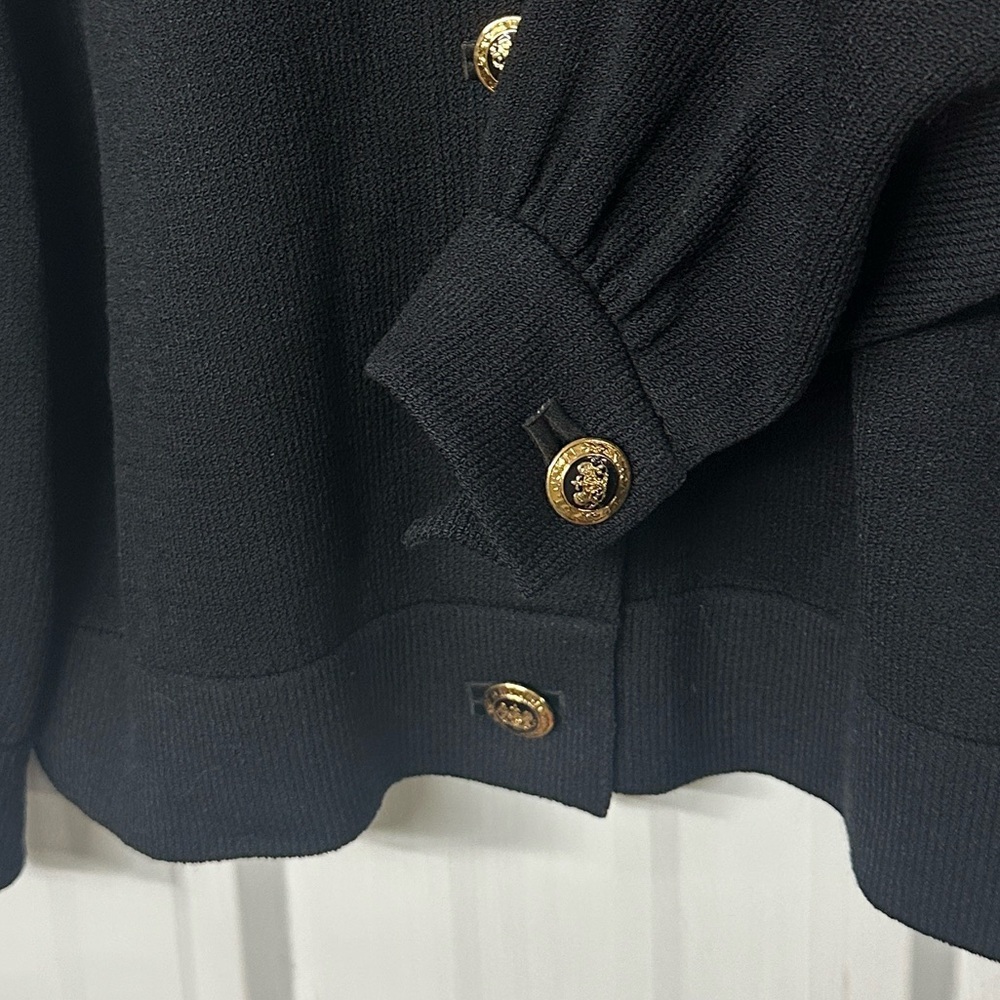 St John Basic Santana Collared Knit Cardigan Swea… - image 3